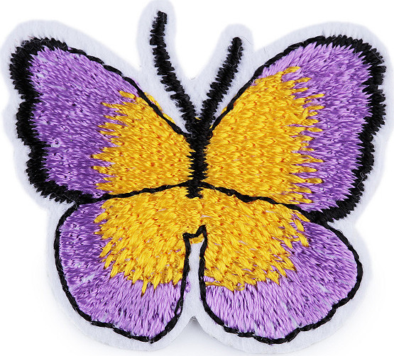 Nažehlovačka motýl Varianta: 9 fialková, Balení: 2 ks