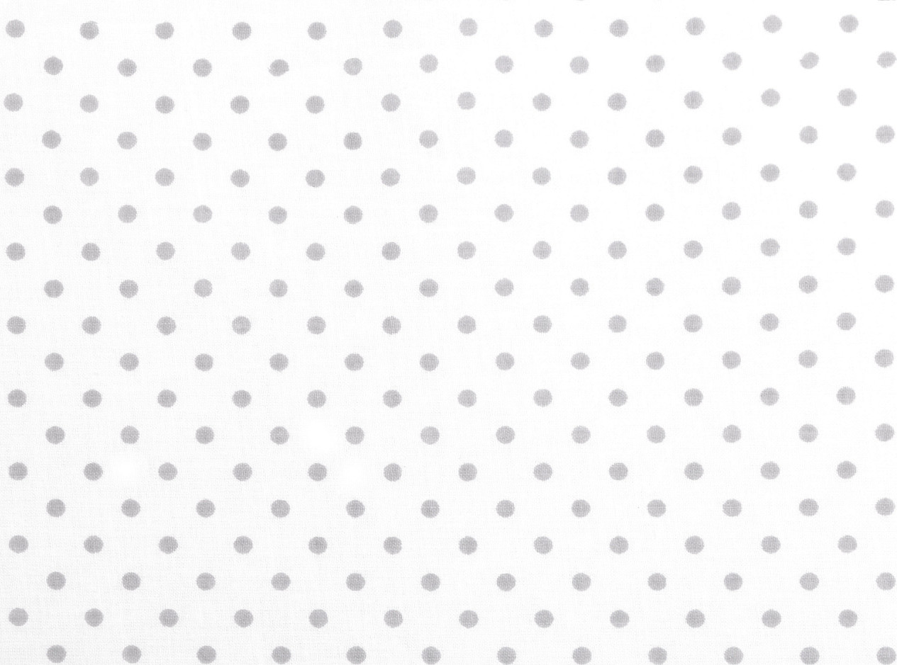 Bavlněná látka / plátno puntíky Varianta: 6 (74) bílá šedá, Balení: 1 m