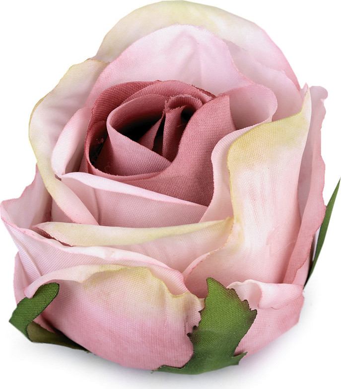 Umělý květ růže Ø5,5 cm Varianta: 2 pudrová, Balení: 1 ks