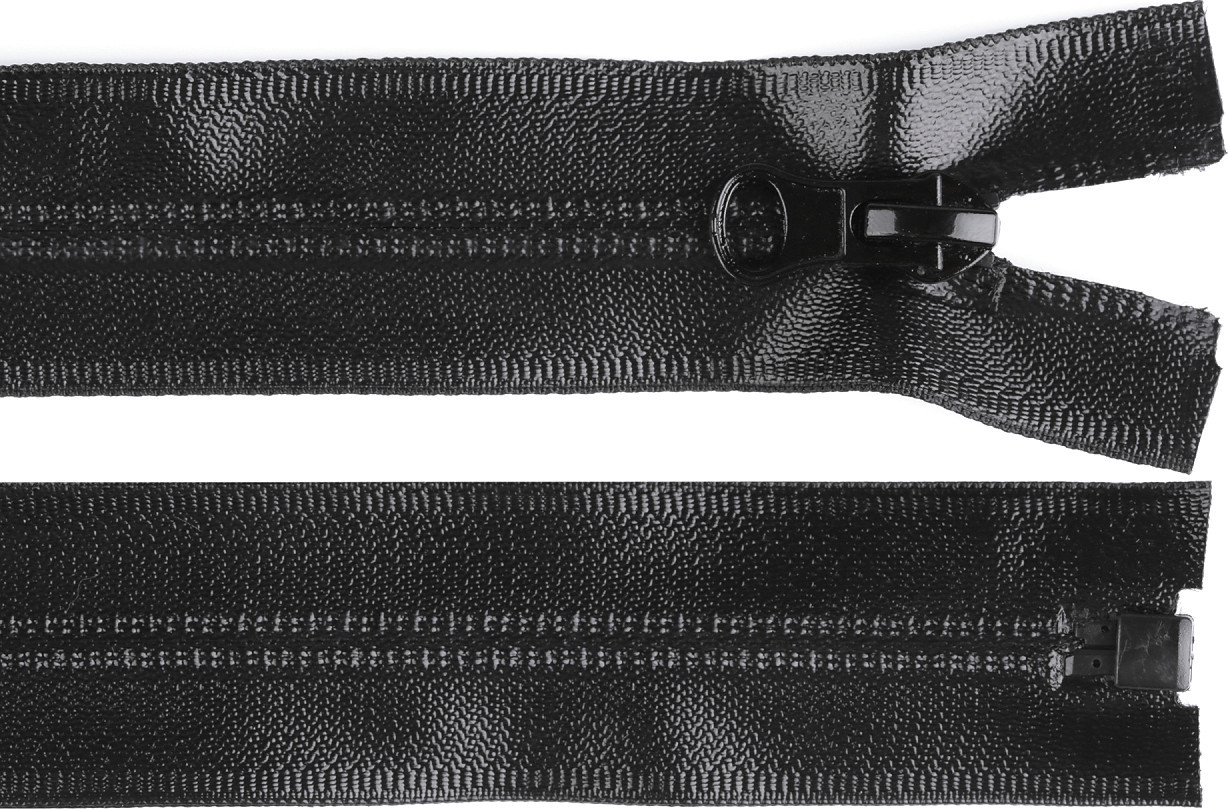 Voděodolný zip šíře 7 mm délka 85 cm spirálový Varianta: černá, Balení: 1 ks