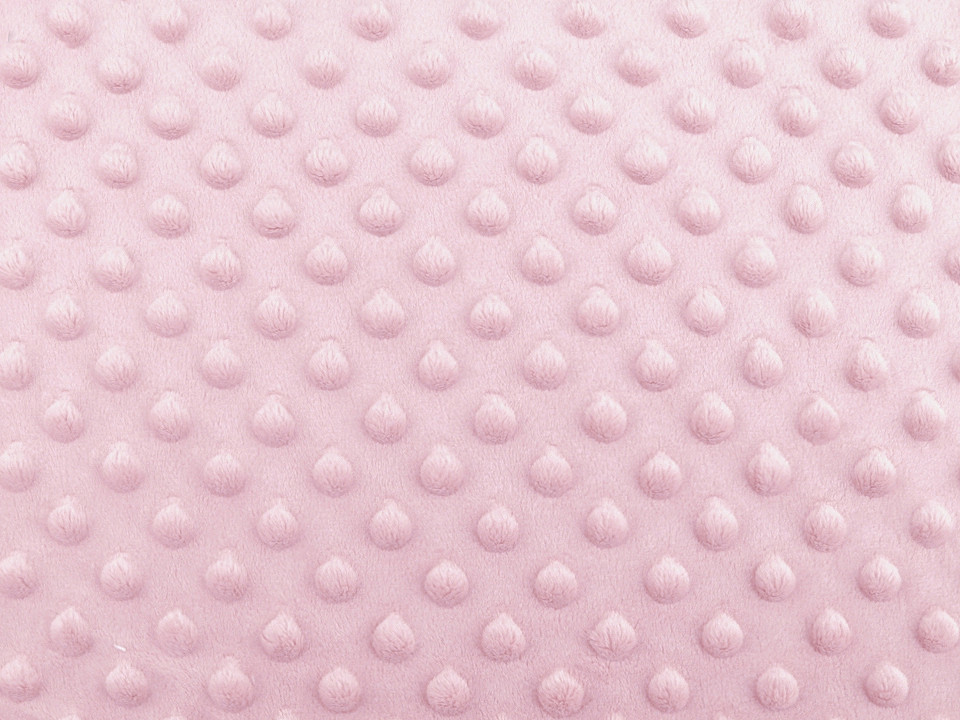 Minky s 3D puntíky Varianta: 6 (12-1310) růžová sv., Balení: 1 m