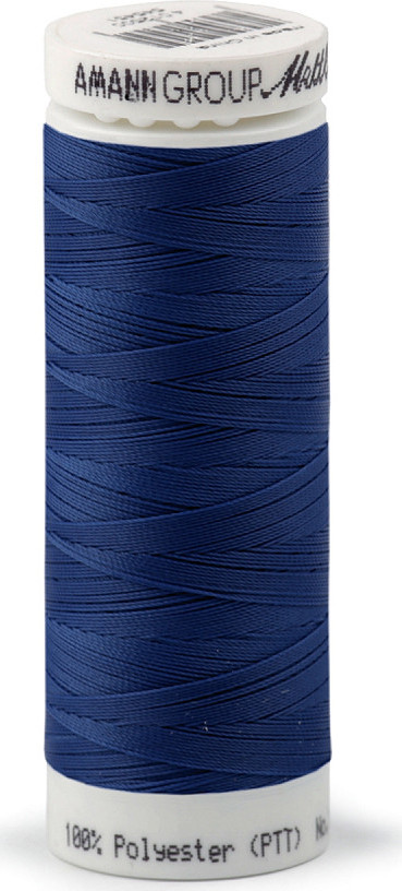 Polyesterové elastické nitě Seraflex Mettler návin 130 m Varianta: 1078 modrá kobaltová, Balení: 5 ks