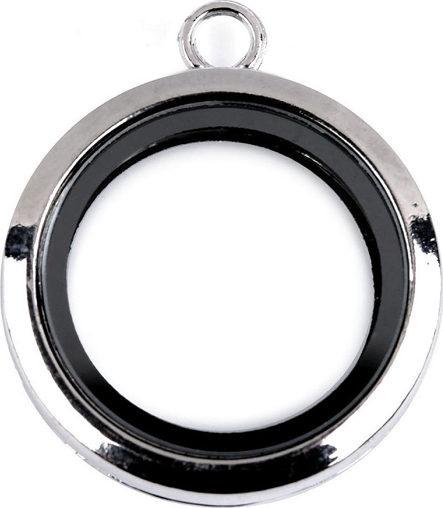 Otevírací medailon na magnet Ø30 mm Varianta: 1 platina, Balení: 1 ks