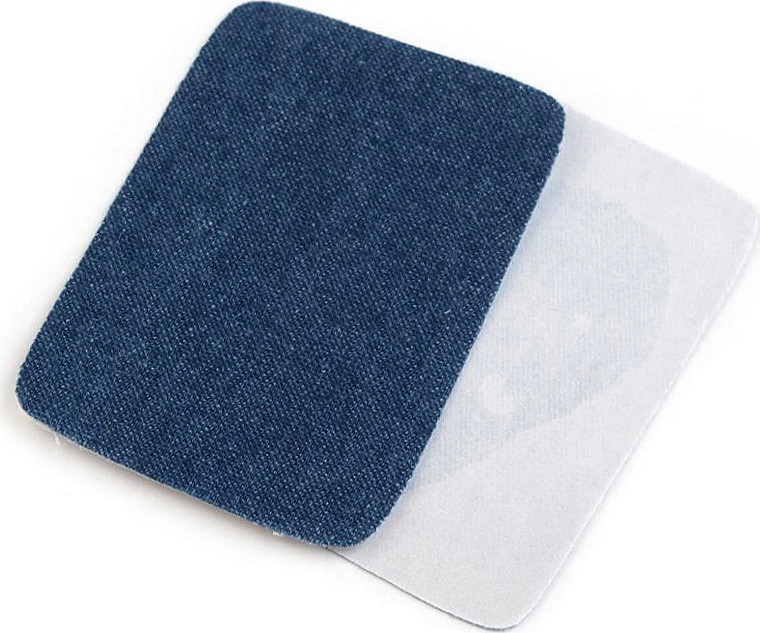 Nažehlovací záplaty riflové 5,3x7,9 cm Varianta: 2 modrá jeans, Balení: 10 ks