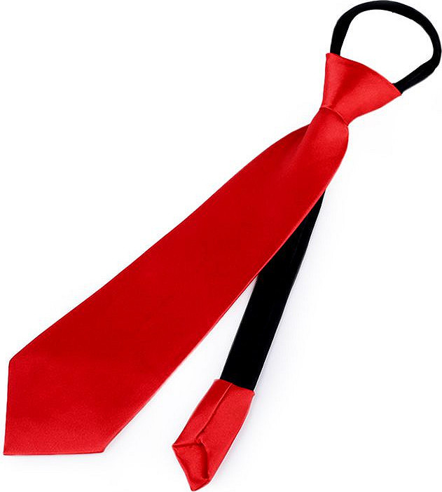 Saténová párty kravata jednobarevná Varianta: 4 červená, Balení: 1 ks