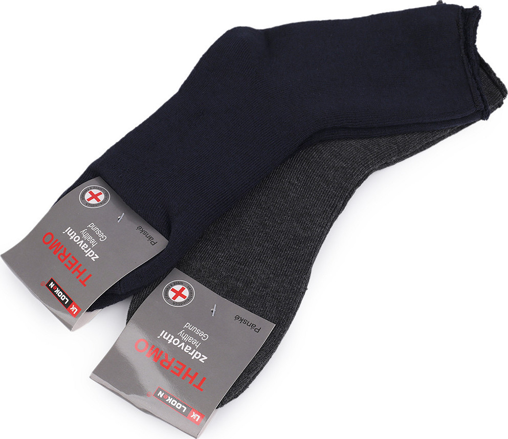 Pánské bavlněné ponožky se zdravotním lemem Varianta: 4 (vel. 43-46) mix náhodný, Balení: 2 pár