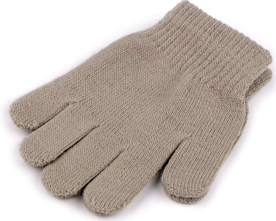 Dětské pletené rukavice Varianta: 2 béžová, Balení: 1 pár