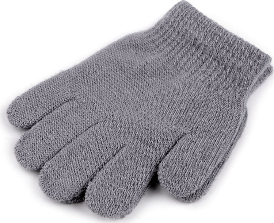 Dětské pletené rukavice Varianta: 3 šedá, Balení: 1 pár