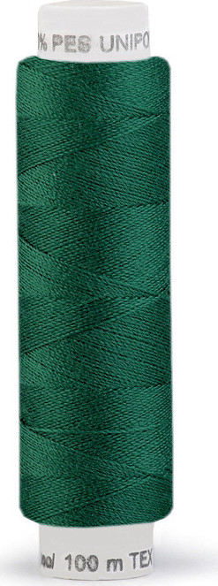 Polyesterové nitě Unipoly návin 100 m Varianta: 618 zelená, Balení: 10 ks