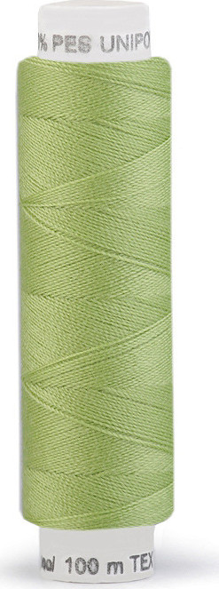 Polyesterové nitě Unipoly návin 100 m Varianta: 630 zelená sv., Balení: 10 ks