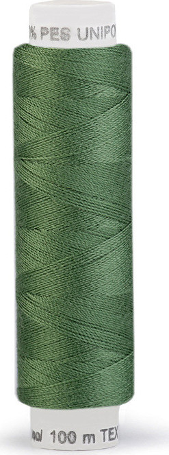 Polyesterové nitě Unipoly návin 100 m Varianta: 636 Fluorite Green, Balení: 10 ks