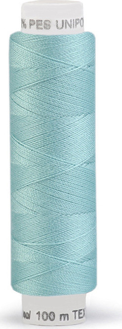 Polyesterové nitě Unipoly návin 100 m Varianta: 651 Blue Glass, Balení: 10 ks