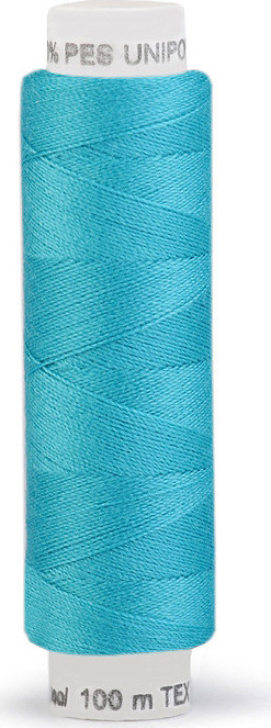 Polyesterové nitě Unipoly návin 100 m Varianta: 653 Baby Blue, Balení: 10 ks