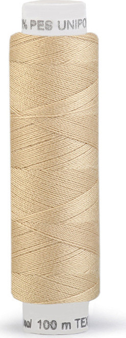 Polyesterové nitě Unipoly návin 100 m Varianta: 713 bambus střední, Balení: 10 ks