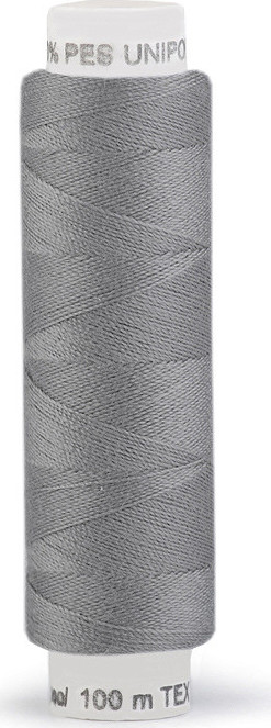 Polyesterové nitě Unipoly návin 100 m Varianta: 885 šedá paloma, Balení: 10 ks