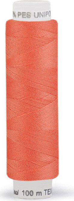 Polyesterové nitě Unipoly návin 100 m Varianta: 222 Sun Orange, Balení: 10 ks