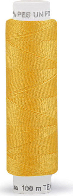Polyesterové nitě Unipoly návin 100 m Varianta: 126 Cyber Yellow, Balení: 10 ks