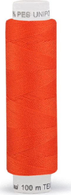 Polyesterové nitě Unipoly návin 100 m Varianta: 226 Red Orange, Balení: 10 ks