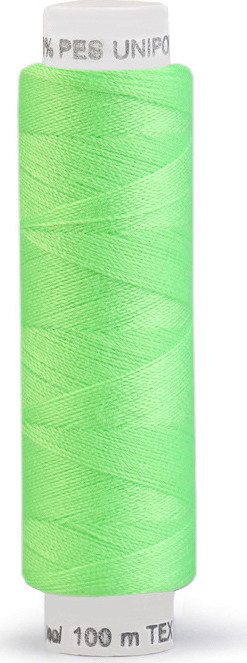 Polyesterové nitě Unipoly návin 100 m Varianta: 613 zelená neon, Balení: 10 ks