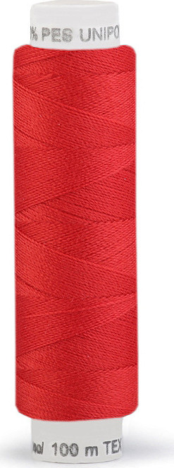 Polyesterové nitě Unipoly návin 100 m Varianta: 327 High Risk Red, Balení: 10 ks