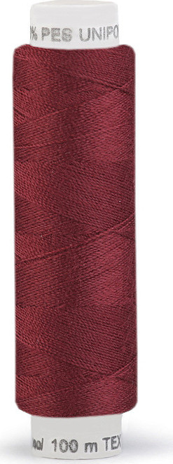 Polyesterové nitě Unipoly návin 100 m Varianta: 347 Beaujolais, Balení: 10 ks