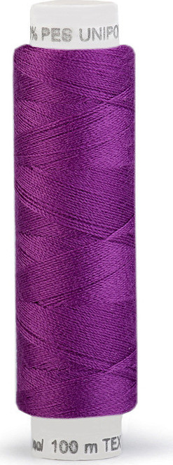 Polyesterové nitě Unipoly návin 100 m Varianta: 447 fialová purpura, Balení: 10 ks