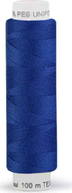 Polyesterové nitě Unipoly návin 100 m Varianta: 558 modrá sytá, Balení: 10 ks