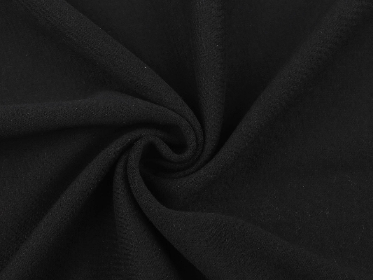 Teplákovina bavlněná s kožíškem Varianta: 3 (0069) černá, Balení: 1 m