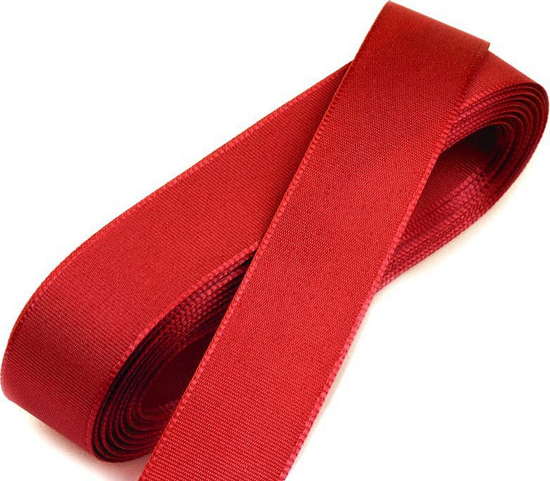 Stuha taftová šíře 20 mm Varianta: 643 červená šarlatová, Balení: 10 m