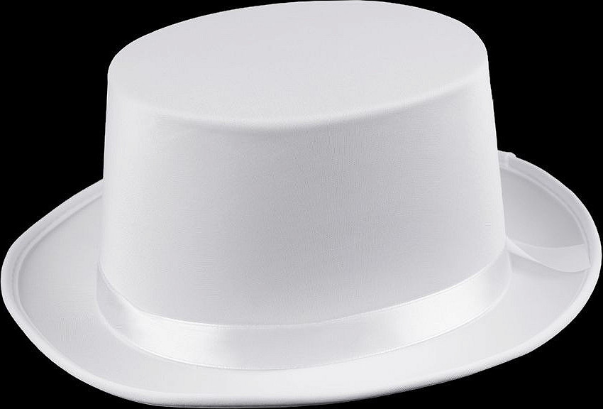 Dekorační klobouk / cylindr k dozdobení Varianta: 3 bílá sněhová, Balení: 1 ks