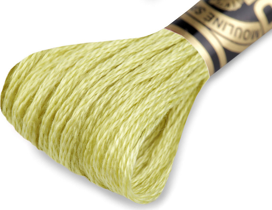 Vyšívací příze DMC Mouliné Spécial Cotton Varianta: 165 zelená khaki sv., Balení: 1 ks