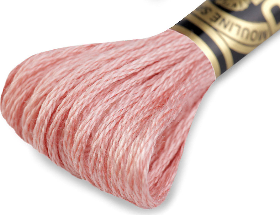 Vyšívací příze DMC Mouliné Spécial Cotton Varianta: 224 Gossamer Pink, Balení: 1 ks