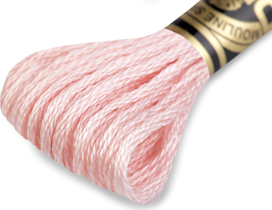 Vyšívací příze DMC Mouliné Spécial Cotton Varianta: 225 růžová mlhově, Balení: 1 ks