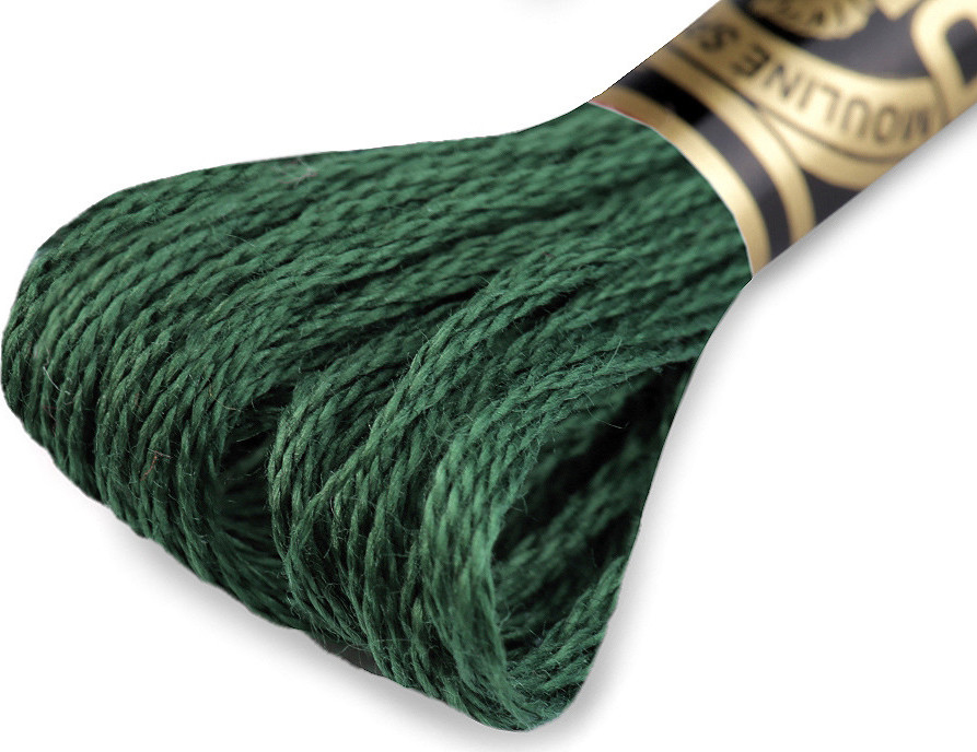 Vyšívací příze DMC Mouliné Spécial Cotton Varianta: 319 zelená lesní tmavá, Balení: 1 ks