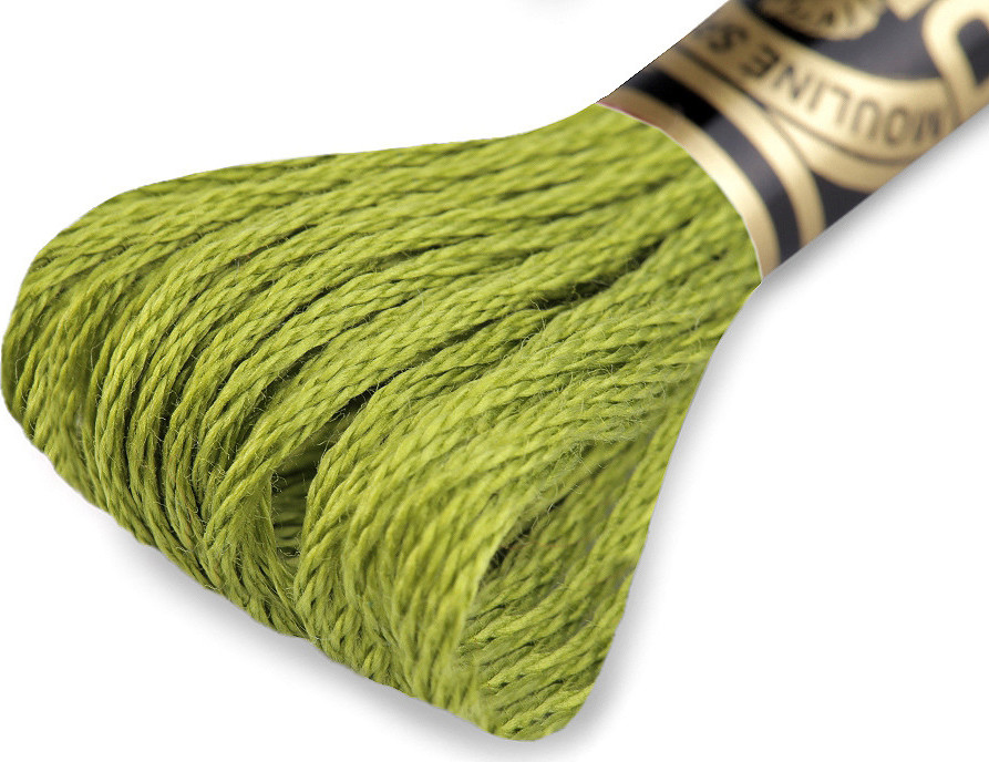 Vyšívací příze DMC Mouliné Spécial Cotton Varianta: 581 zelená olivová, Balení: 1 ks