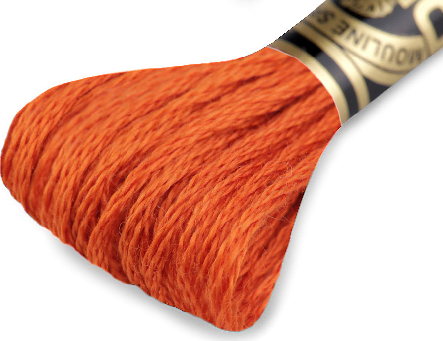 Vyšívací příze DMC Mouliné Spécial Cotton Varianta: 720 oranžová pomerančová, Balení: 1 ks
