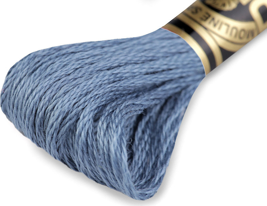 Vyšívací příze DMC Mouliné Spécial Cotton Varianta: 931 modrá jeans, Balení: 1 ks