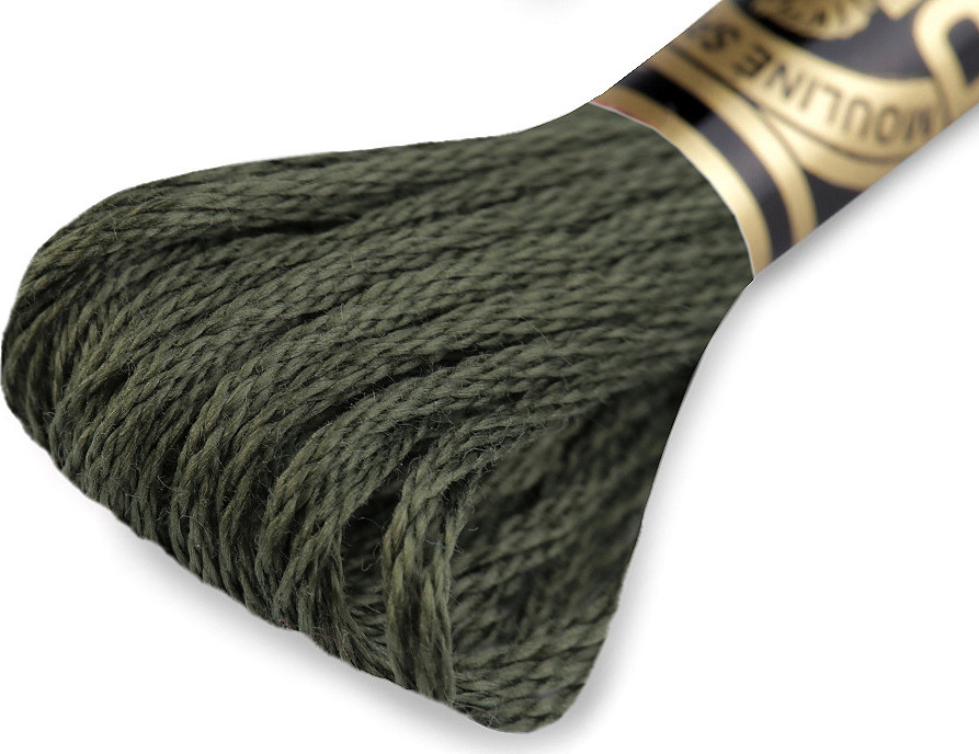 Vyšívací příze DMC Mouliné Spécial Cotton Varianta: 934 zelenočerná tm, Balení: 1 ks