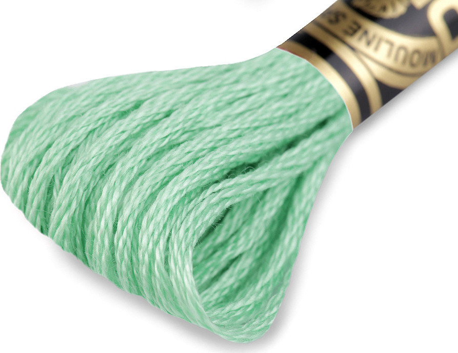 Vyšívací příze DMC Mouliné Spécial Cotton Varianta: 955 zelená vodová, Balení: 1 ks