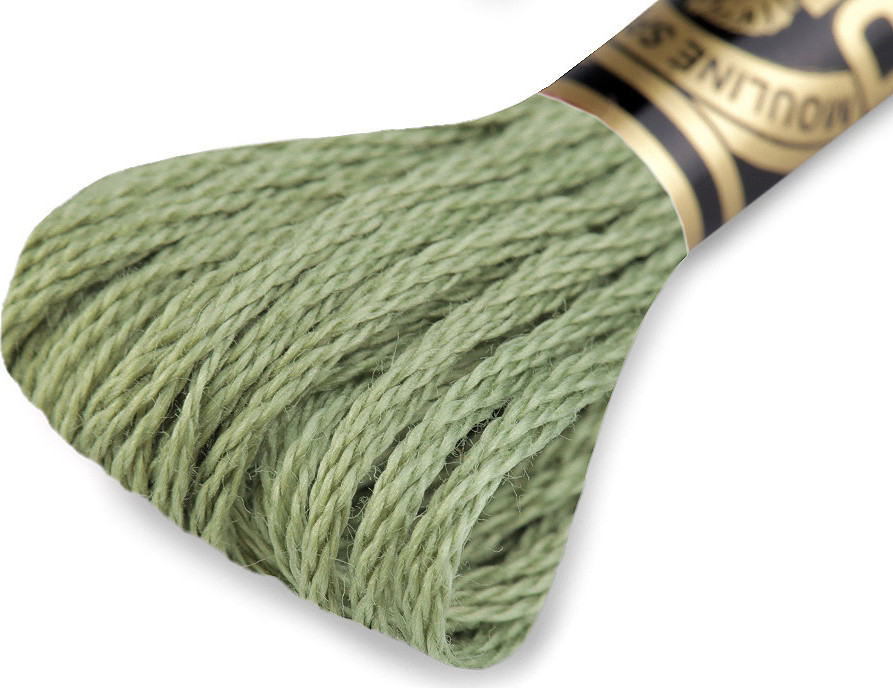 Vyšívací příze DMC Mouliné Spécial Cotton Varianta: 3052 Spinach Green, Balení: 1 ks