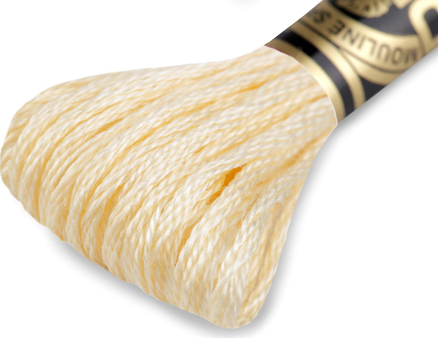 Vyšívací příze DMC Mouliné Spécial Cotton Varianta: 3823 žlutá nejsv., Balení: 1 ks