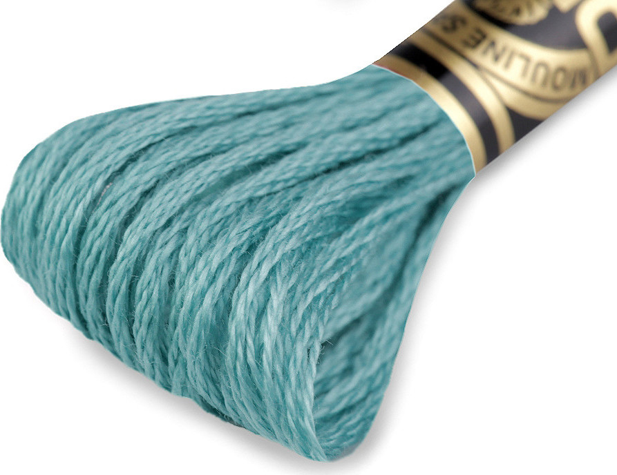 Vyšívací příze DMC Mouliné Spécial Cotton Varianta: 3849 zelená ledově, Balení: 1 ks
