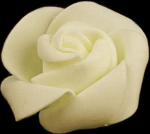 Dekorační pěnová růže Ø4,5 cm Varianta: 8 krémová světlá, Balení: 10 ks