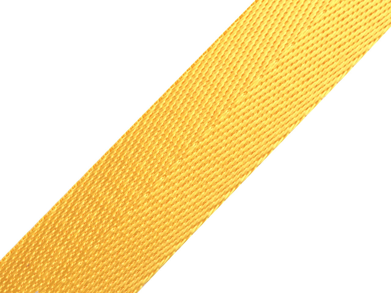 Hladký oboustranný popruh s leskem šíře 25 mm Varianta: 12 (17) žlutá, Balení: 1 m