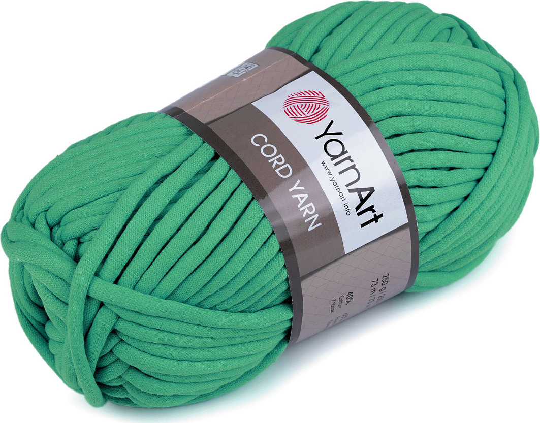 Pletací příze Cord Yarn 250 g Varianta: 18 (759) zelená pastelová, Balení: 1 ks