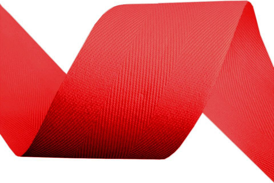 Keprovka - tkaloun šíře 50 mm Varianta: 7568 červená, Balení: 50 m