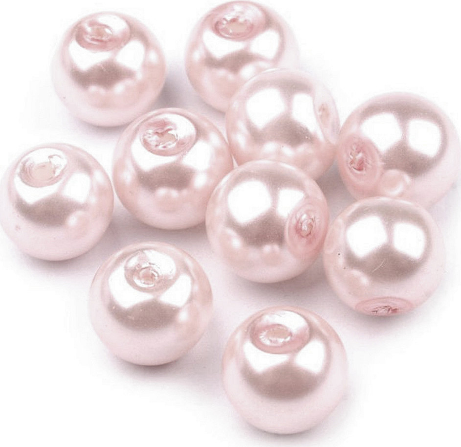 Skleněné voskové perly Ø8 mm Varianta: 03B růžová nejsv., Balení: 50 g