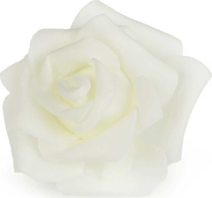 Dekorační pěnová růže Ø6 cm Varianta: 13 krémová světlá, Balení: 10 ks