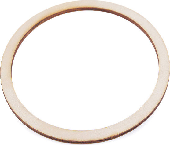 Dřevěný kruh na lapač snů Ø12 cm Varianta: přírodní sv., Balení: 2 ks