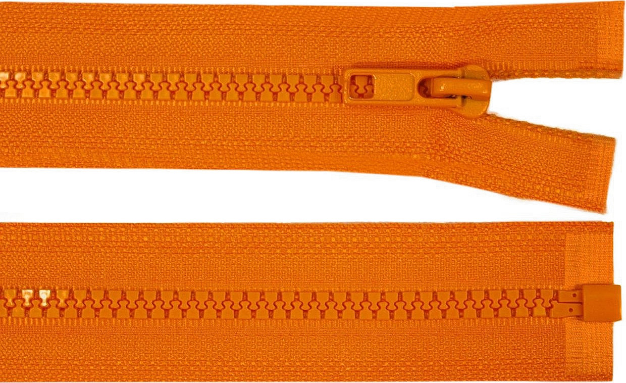 Kostěný zip No 5 délka 85 cm bundový Varianta: 158 oranžová, Balení: 1 ks